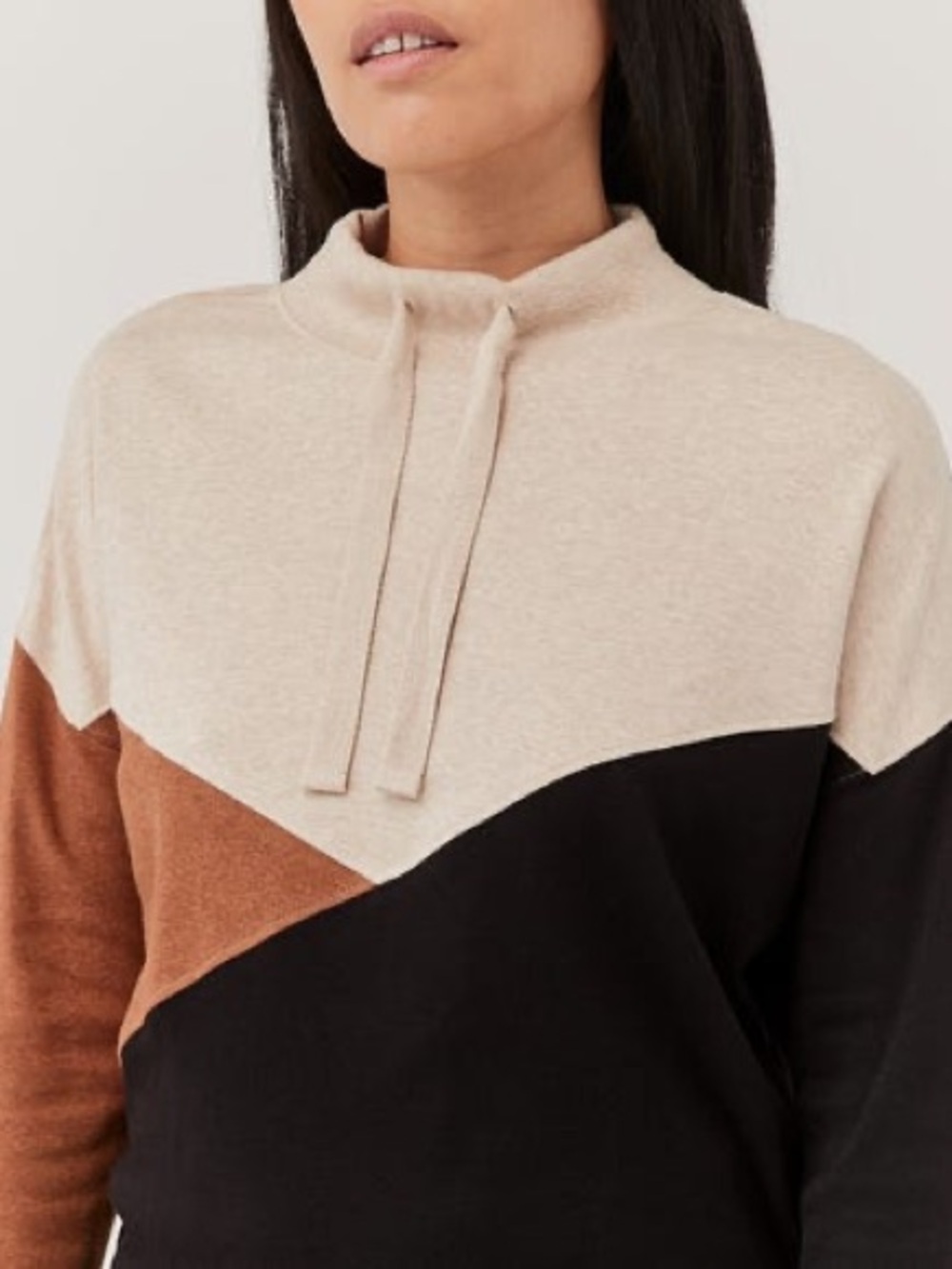 PACT Organic Cotton Airplane Colorblock Pullover Size Small